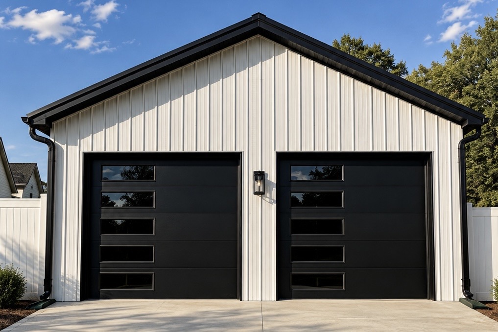 Modern Two-Bay Garage