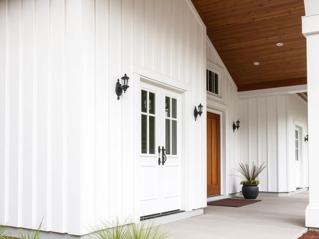 Board and batten siding installation