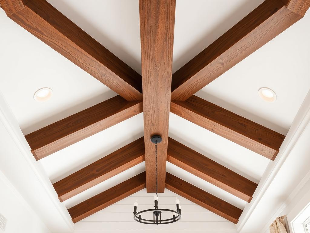 Decorative ceiling beams installation SC