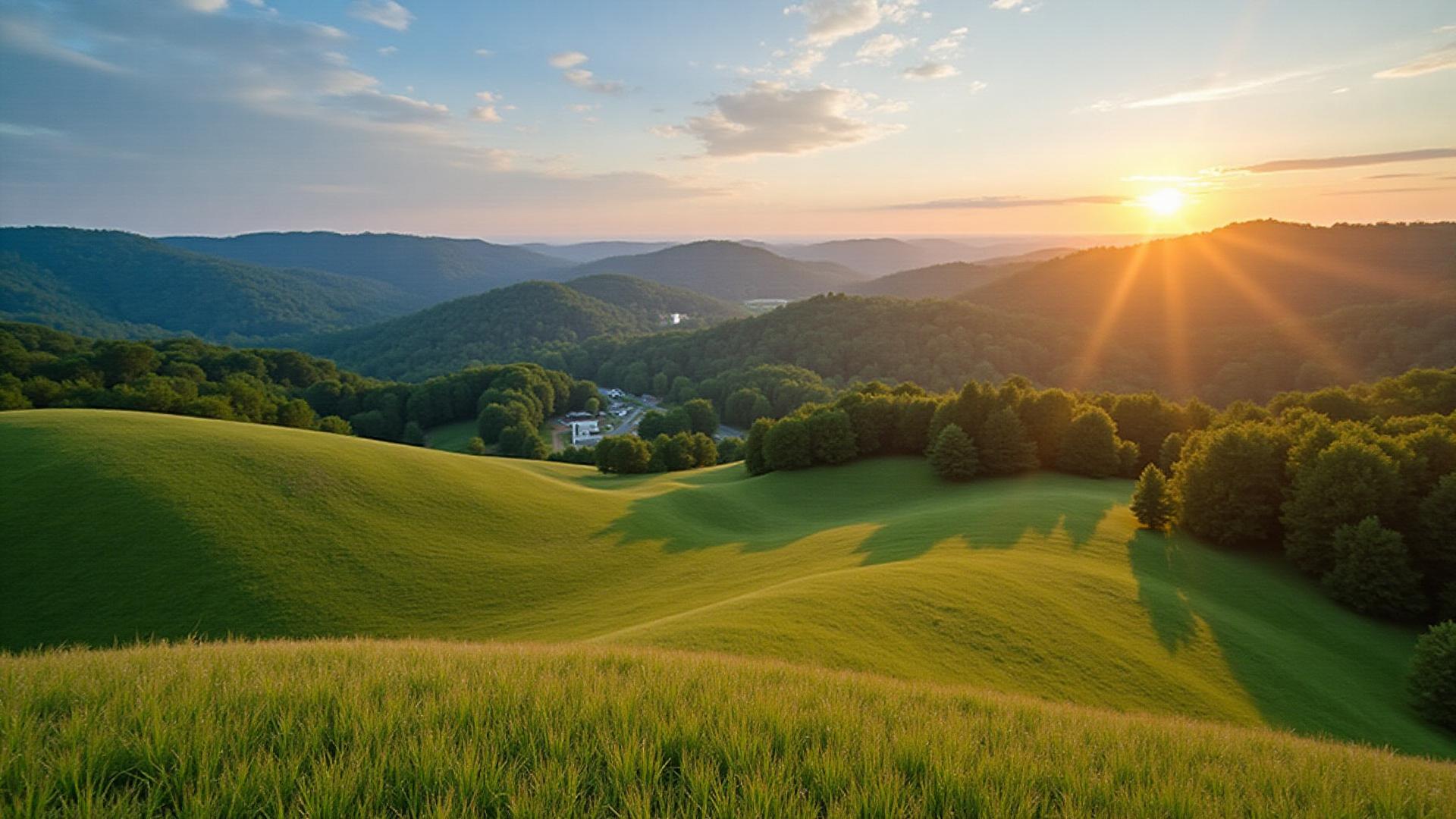 Blue Ridge foothills in the Estep Builders service area