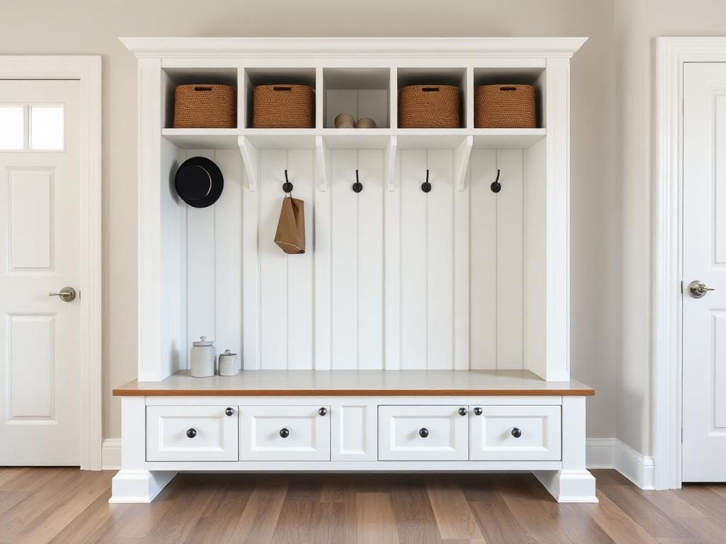 Mudroom bench with storage Greenville